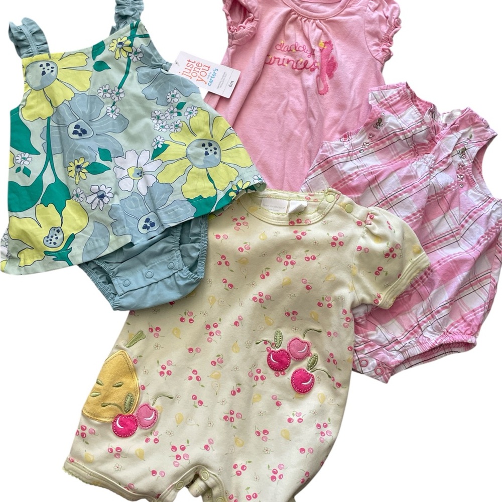 Baby girl infant clothing lot 3-6 months warm weather bundle - Picture 10 of 10